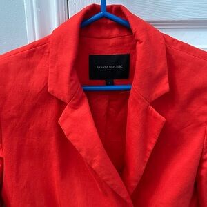 Banana Republic Red Blazer